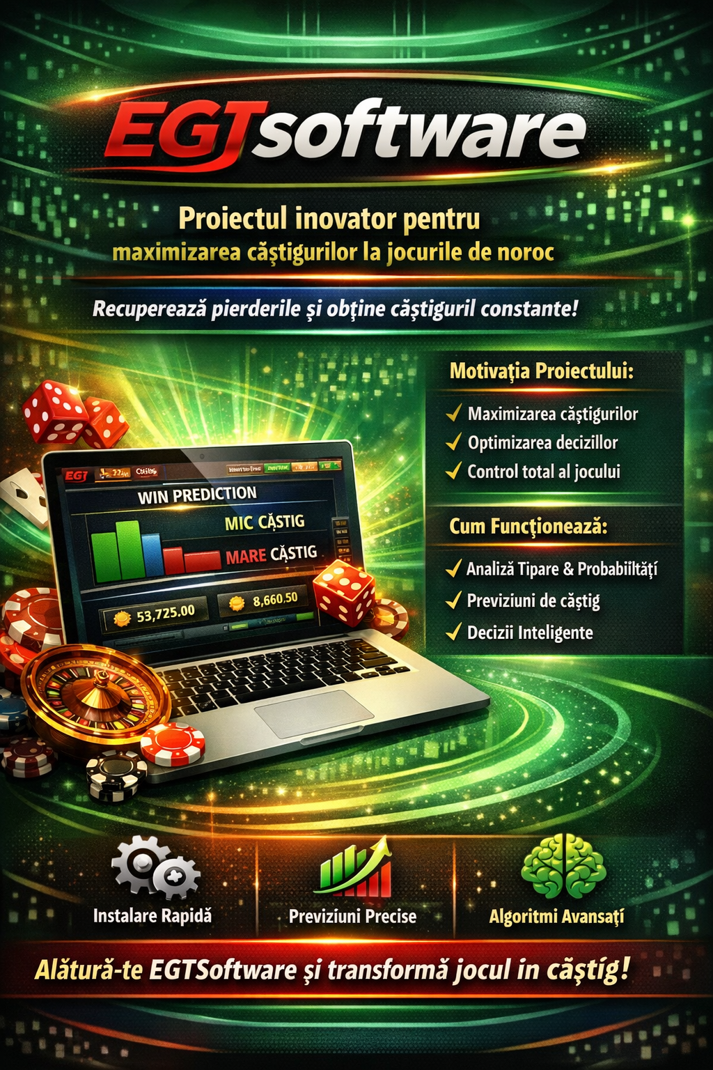 EGTSoftware – Sistem Inteligent de Analiză și Optimizare a Jocurilor de Noroc